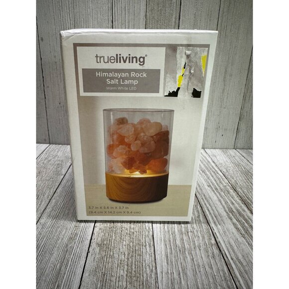 Trueliving Himalayan Rock Salt Lamp Warm Light LED with Box Home Decor - Picture 2 of 10
